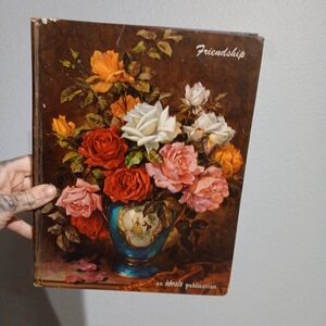 Floral Art Book with Colorful Roses